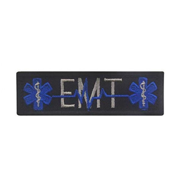 Tactical Embroidery Patch Airsoft Morale Patch 1 Star of Life Medical Rescue Paramedic Embroidery Patch Military Tactical Morale Patch Badges Emblem Applique Hook Patches for Clothes Backpack Accessories