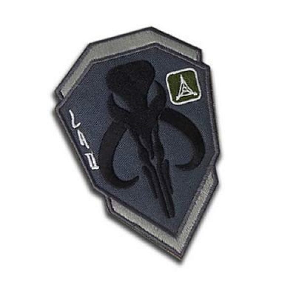 Embroidery Patch Airsoft Morale Patch 2 Star Wars Boba Fett Mandalorian Bantha Skull Military Hook Loop Tactics Morale Embroidered Patch (color3)