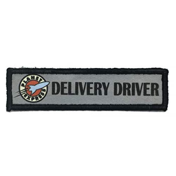 RedheadedTshirts Airsoft Morale Patch 1 1x4" Futurama Planet Express Morale Patch. 1x4" Hook and Loop Made in The USA Perfect for Your Rucksack, Pack Bag, Molle Gear, Operator hat or Cap!