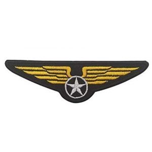 Tactical Embroidery Patch Airsoft Morale Patch 1 Flight Logo Embroidery Patch Military Tactical Morale Patch Badges Emblem Applique Hook Patches for Clothes Backpack Accessories