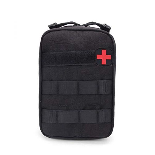 Military Ba Tactical Pouch 1 Military Ba Tactical MOLLE EMT First Aid IFAK Utility Pouch (Bag Only)-64.38.3 Black