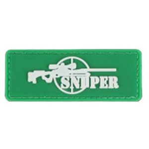 Tactical PVC Patch Airsoft Morale Patch 1 Sniper Sight PVC Military Tactical Morale Patch Badges Emblem Applique Hook Patches for Clothes Backpack Accessories