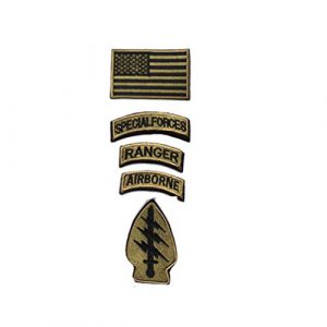 DPAINTouscap Airsoft Morale Patch 6 Special Forces Tactical Patches Embroidered Military Patch/Morale Patches