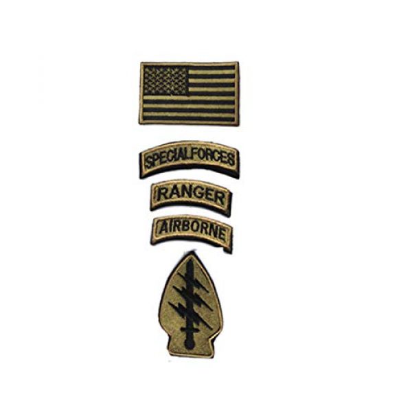 DPAINTouscap Airsoft Morale Patch 6 Special Forces Tactical Patches Embroidered Military Patch/Morale Patches