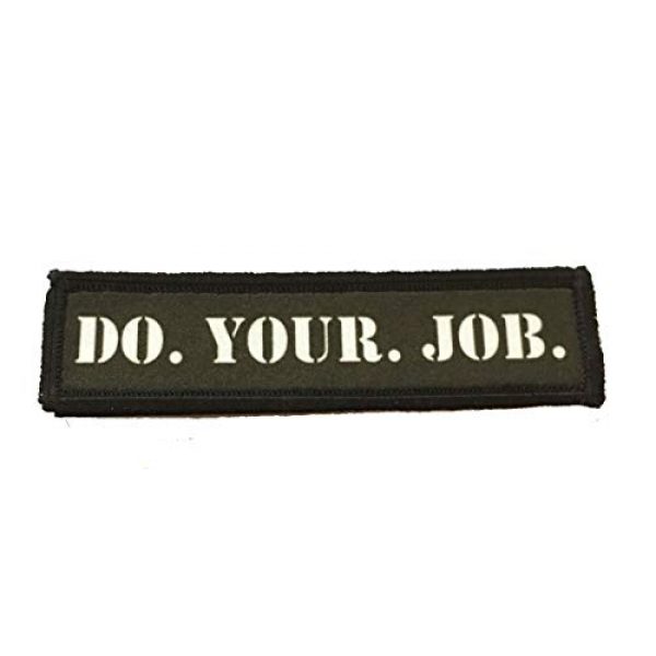 RedheadedTshirts Airsoft Morale Patch 1 1x4 Do Your Job Morale Patch Funny Tactical Military. 1x4" Hook and Loop Made in The USA