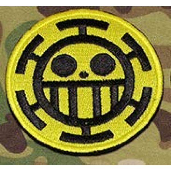 Embroidered Patch Airsoft Morale Patch 1 One Piece Pirate of Heart Character 3D Tactical Patch Military Embroidered Morale Tags Badge Embroidered Patch DIY Applique Shoulder Patch Embroidery Gift Patch