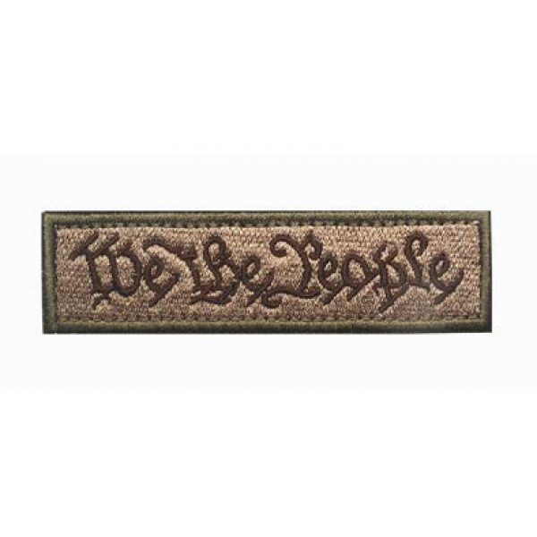 Tactical Embroidery Patch Airsoft Morale Patch 2 We The People Tactical Embroidery Patch Hook & Loop Morale Patch Military Patch for Clothing Accessory Backpack Armband (2pcs)