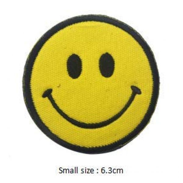 Tactical Embroidery Patch Airsoft Morale Patch 3 Smiley Face Tactical Embroidery Patch Hook & Loop Morale Patch Military Patch for Clothing Accessory Backpack Armband (2pcs)