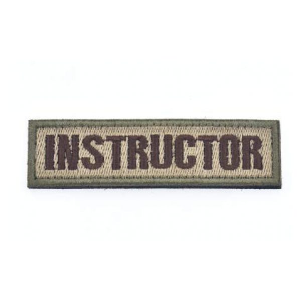 Tactical Embroidery Patch Airsoft Morale Patch 3 Instructor Tactical Embroidery Patch Hook & Loop Morale Patch Military Patch for Clothing Accessory Backpack Armband (2pcs)
