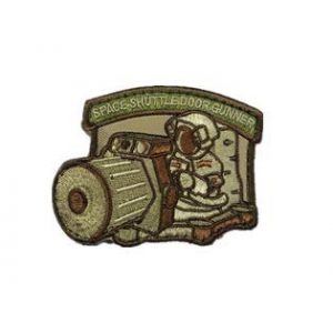 Tactical Embroidery Patch Airsoft Morale Patch 1 Space Shuttle Door Gunner Tactical Embroidery Patch Hook & Loop Morale Patch Military Patch for Clothing Accessory Backpack Armband