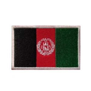 Tactical Embroidery Patch Airsoft Morale Patch 1 Afghanistan Flag Embroidery Patch Military Tactical Morale Patch Badges Emblem Applique Hook Patches for Clothes Backpack Accessories
