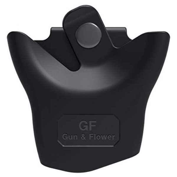 GUN & FLOWER Tactical Pouch 3 Gun&Flower Polymer Handcuff Holder | Handcuff Pouch for Duty Belt with Secure Snap Handcuff Holster Standard Hard Open asp Handcuff Case Law Enforcement hinged S&W hinged Handcuffs Cases Police