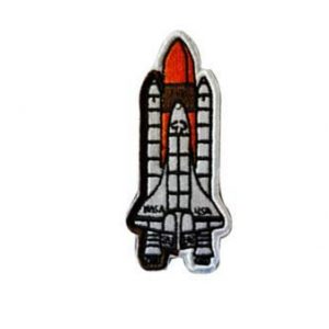 Tactical Embroidery Patch Airsoft Morale Patch 1 NASA USA Space Ship Tactical Embroidery Patch Hook & Loop Morale Patch Military Patch for Clothing Accessory Backpack Armband