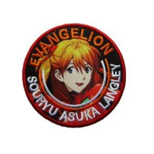Tactical Embroidery Patch Airsoft Morale Patch 1 NERV Evangelion Souryu Asuka Langley Tactical Embroidery Patch Hook & Loop Morale Patch Military Patch for Clothing Accessory Backpack Armband