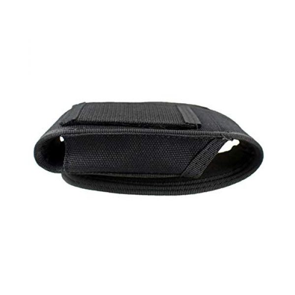 HTBMALL Tactical Pouch 5 HTBMALL Handcuff Pouch,Tactical Nylon Covered Handcuff Hidden Cuff Case with Metal Pocket Clip snap Close and Key Holder, Black