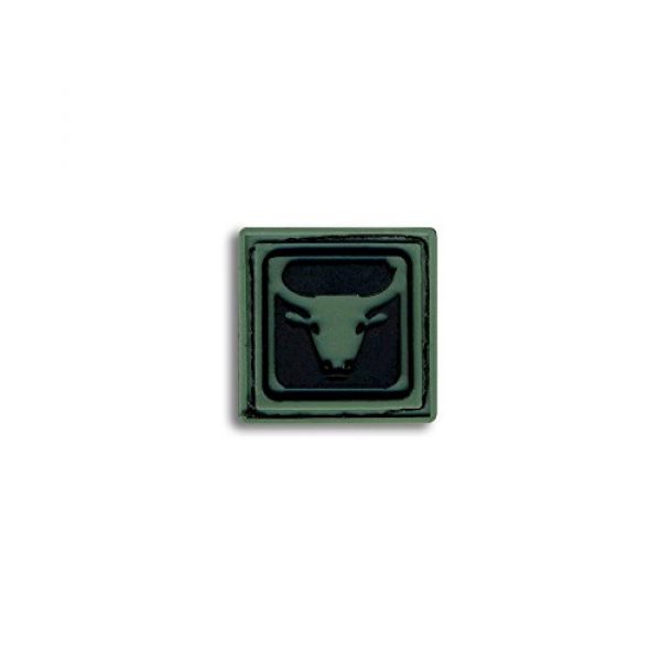 BASTION Airsoft Morale Patch 2 Bastion Tactical Combat Badge PVC Morale Patch Hook and Loop Patch - Taurus Drk Grn