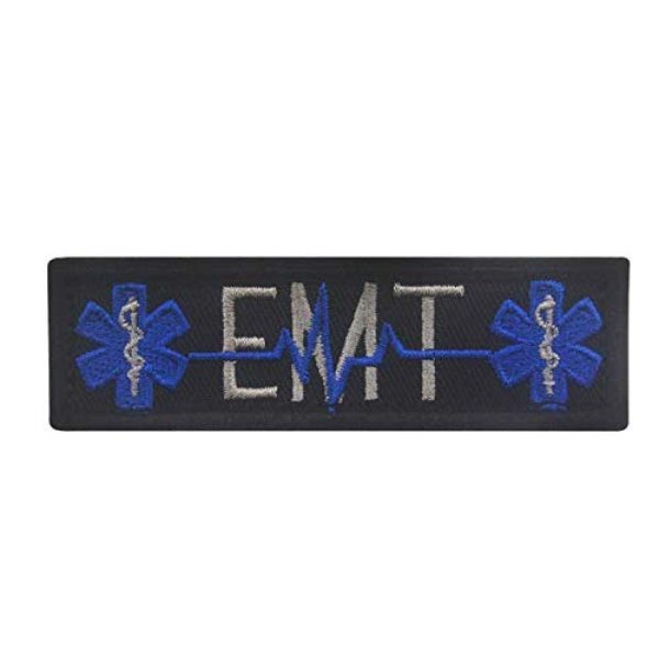 Tactical Embroidery Patch Airsoft Morale Patch 1 Medic MED Paramedic EMT Star of Life Tactical Embroidery Patch Hook & Loop Morale Patch Military Patch for Clothing Accessory Backpack Armband