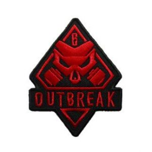 Tactical Embroidery Patch Airsoft Morale Patch 1 Rainbow Six Outbreak Embroidery Patch Military Tactical Morale Patch Badges Emblem Applique Hook Patches for Clothes Backpack Accessories