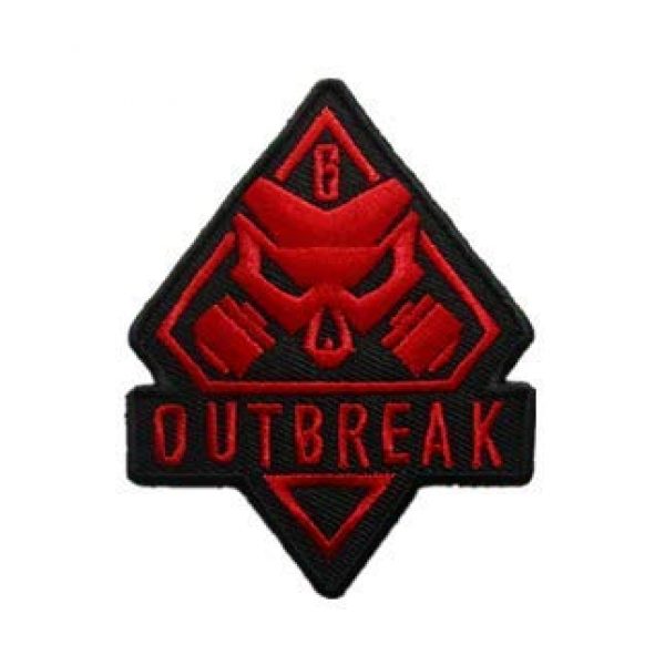 Tactical Embroidery Patch Airsoft Morale Patch 1 Rainbow Six Outbreak Embroidery Patch Military Tactical Morale Patch Badges Emblem Applique Hook Patches for Clothes Backpack Accessories