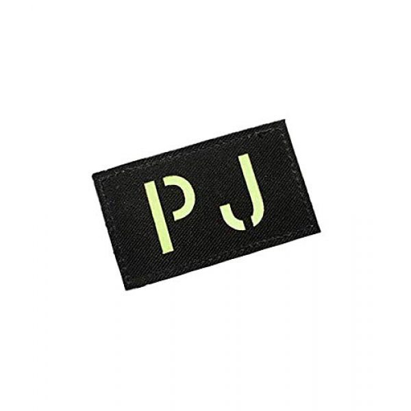 Embroidery Patch Airsoft Morale Patch 2 Pararescue Jumpers PJ Glow in The Dark Military Hook Loop Tactics Morale Patch