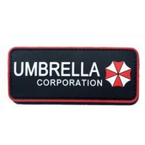 Tactical PVC Patch Airsoft Morale Patch 1 Resident Evil Umbrella Morale Military Patch 3D PVC Rubber Tactical Rubber Hook Patch