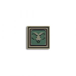 BASTION Airsoft Morale Patch 1 Bastion Tactical Combat Badge PVC Morale Patch Hook and Loop Patch - Aries Lite Grn