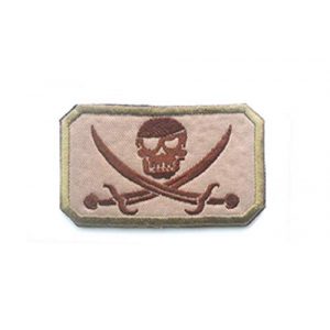 Tactical Embroidery Patch Airsoft Morale Patch 1 Pirate Jolly Roger Skull Swords Embroidery Patch Military Tactical Morale Patch Badges Emblem Applique Hook Patches for Clothes Backpack Accessories