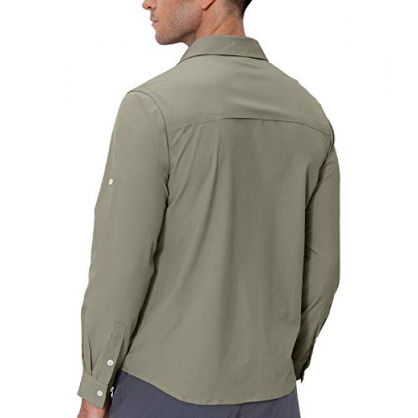 VEOBIKE Tactical Shirt 4 VEOBIKE Men's Fishing Shirts Lightweight Quick Dry Breathable Long Sleeve Cargo Outdoor Hiking Travel Shirts Pockets