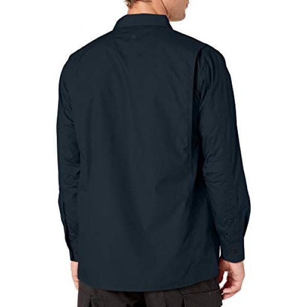 Tru-Spec Tactical Shirt 2 Tru-Spec 24-7 1051002 Men's Ultralight Long Sleeve Uniform Shirt, Polyester Cotton Rip-Stop, X-Small Regular, Black