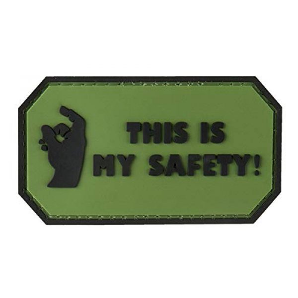 G-Force Airsoft Morale Patch 1 This is My Safety PVC Morale Patch - OD Green