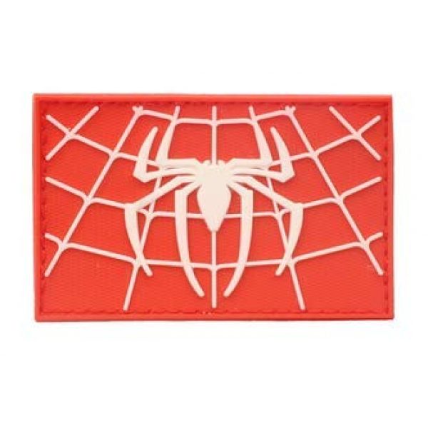 Tactical PVC Patch Airsoft Morale Patch 5 Spiderman Superhero PVC Military Tactical Morale Patch Badges Emblem Applique Hook Patches for Clothes Backpack Accessories