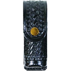 RYNO GEAR Tactical Pouch 1 RYNO GEAR Leather Basket Weave Small Pepper Spray Holder with Brass Snap