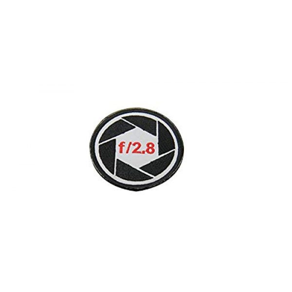Tactical Morale Patch Airsoft Morale Patch 1 Camera Patch f/2.8 Shutter Cap Hat Jacket Bag Case Cover T-Shirt Canon,Nikon Morale Patch Hook Backing