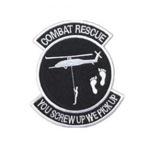 Tactical Embroidery Patch Airsoft Morale Patch 1 Combat Rescue You Screw Up We Pick Up Embroidery Patch Military Tactical Morale Patch Badges Emblem Applique Hook Patches for Clothes Backpack Accessories