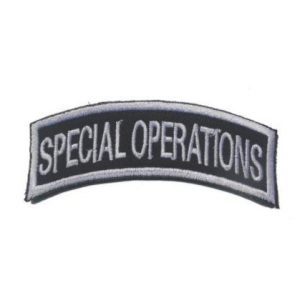 Tactical Embroidery Patch Airsoft Morale Patch 1 Special Operations Tactical Embroidery Patch Hook & Loop Morale Patch Military Patch for Clothing Accessory Backpack Armband