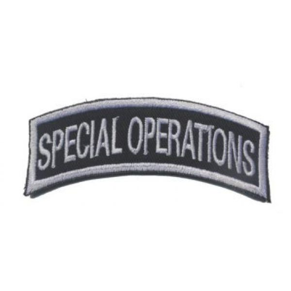 Tactical Embroidery Patch Airsoft Morale Patch 1 Special Operations Tactical Embroidery Patch Hook & Loop Morale Patch Military Patch for Clothing Accessory Backpack Armband
