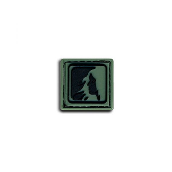 BASTION Airsoft Morale Patch 1 Bastion Tactical Combat Badge PVC Morale Patch Hook and Loop Patch - Virgo Drk Grn