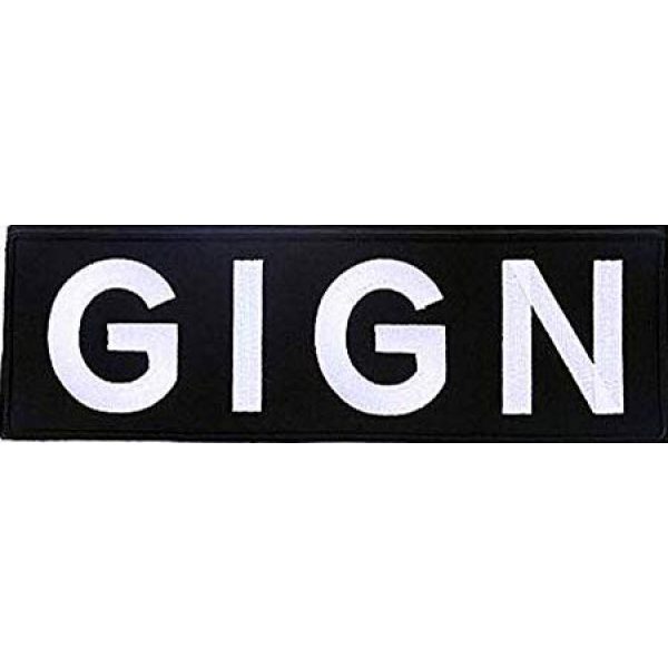 Embroidery Patch Airsoft Morale Patch 1 GIGN France Gendarmerie Military Hook Loop Tactics Morale Embroidered Patch (color1)