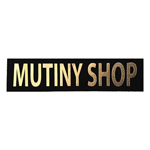 Mutiny Shop Airsoft Morale Patch 6 1x3 Custom Text Vinyl Patch - Huge Variety of Colors and Sizes - Name Tape