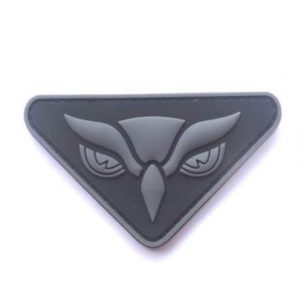 Tactical PVC Patch Airsoft Morale Patch 1 Owl Face PVC Military Tactical Morale Patch Badges Emblem Applique Hook Patches for Clothes Backpack Accessories