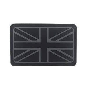 Tactical PVC Patch Airsoft Morale Patch 1 UK United Kingdom Flag Morale Military Patch 3D PVC Rubber Tactical Rubber Hook Patch (color2)