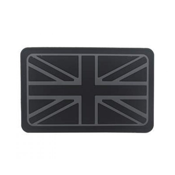 Tactical PVC Patch Airsoft Morale Patch 1 UK United Kingdom Flag Morale Military Patch 3D PVC Rubber Tactical Rubber Hook Patch (color2)