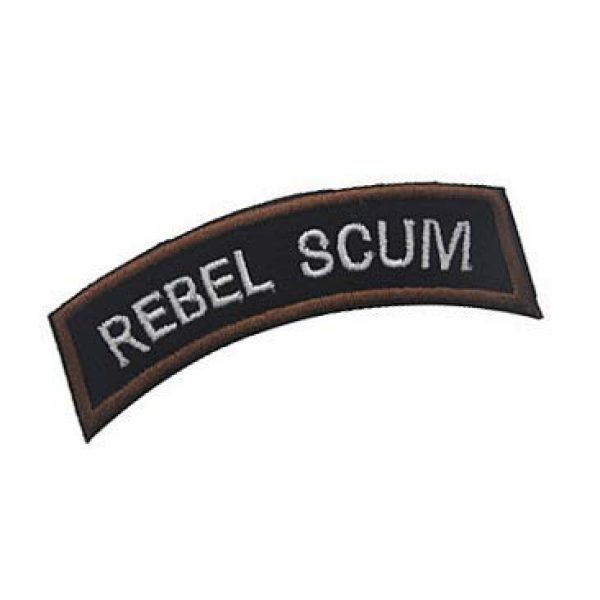 Embroidery Patch Airsoft Morale Patch 2 Rebel Scum Military Hook Loop Tactics Morale Embroidered Patch