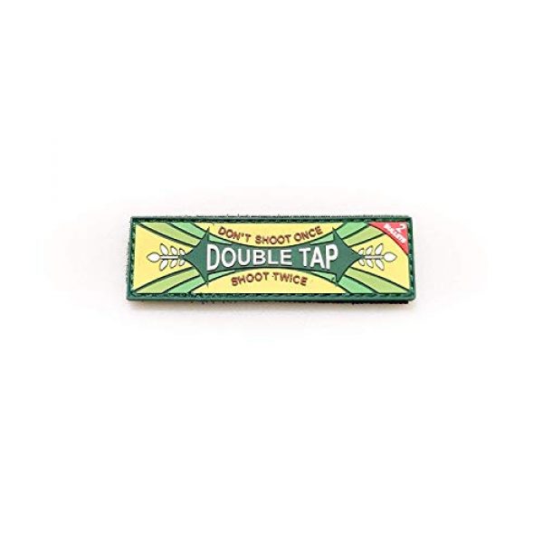 Tactical Innovations Canada Airsoft Morale Patch 1 PVC Morale Patch - Double Tap - 2 Bullets- 1"x3"