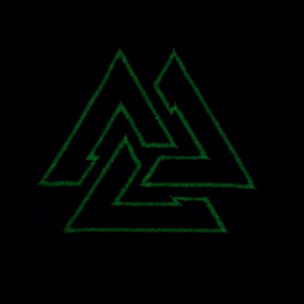 LEGEEON Airsoft Morale Patch 3 LEGEEON Glow Dark Valknut Viking Norse Rune Morale Tactical Sew Iron on Patch