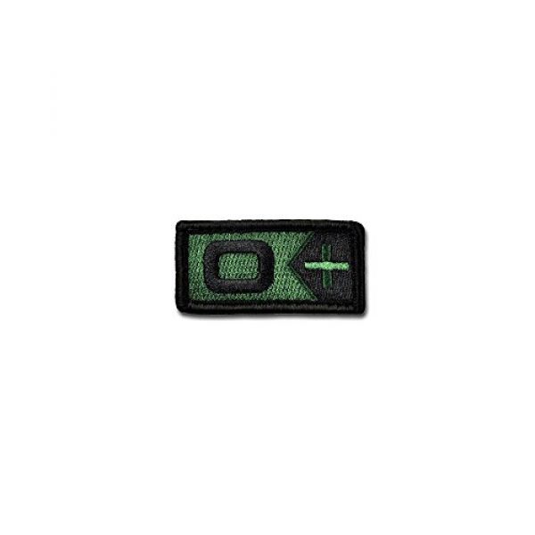 BASTION Airsoft Morale Patch 1 BASTION Morale Patches (Blood Type O Pos, ODG) | 3D Embroidered Patches with Hook & Loop Fastener Backing | Well-Made Clean Stitching | Military Patches for Tactical Bag, Hats & Vest