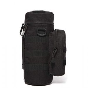 Jipemtra Tactical Pouch 1 Jipemtra Fanny Pack Tactical Waist Pack Military Fanny Packs MOLLE Army Waist Bag Utility Hip Belt EDC Pack Bag Adjustable for Fishing Traveling Camping Hunting Running (Black Water Bottle Pouch)