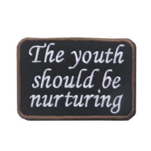 Tactical Embroidery Patch Airsoft Morale Patch 1 The Youth Should Be Nurturing Tactical Embroidery Patch Hook & Loop Morale Patch Military Patch for Clothing Accessory Backpack Armband