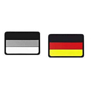 Tactical PVC Patch Airsoft Morale Patch 1 Germany Flag PVC Military Tactical Morale Patch Badges Emblem Applique Hook Patches for Clothes Backpack Accessories