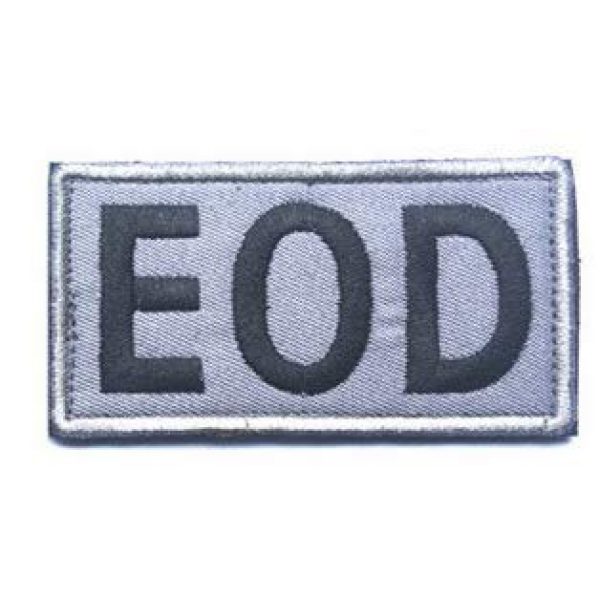 Tactical Embroidery Patch Airsoft Morale Patch 3 EOD Explosive Ordinance Disposal Tactical Embroidery Patch Hook & Loop Morale Patch Military Patch for Clothing Accessory Backpack Armband (2pcs)